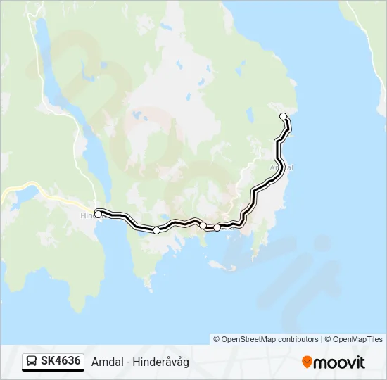 SK4636 Bus Line Map