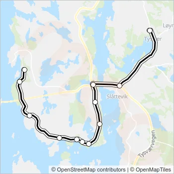 SK4643 Bus Line Map