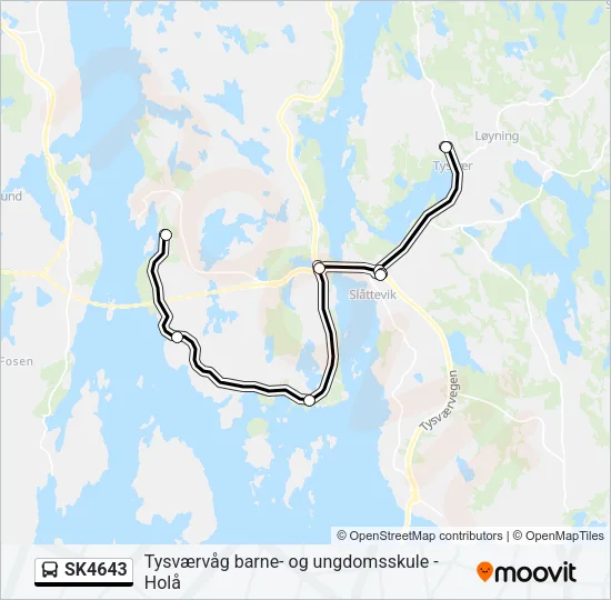 SK4643 Bus Line Map