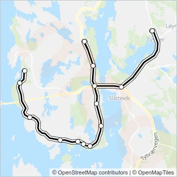 SK4643 Bus Line Map
