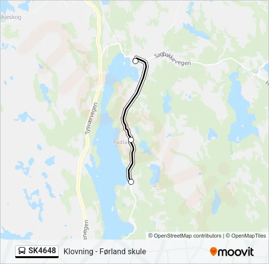 SK4648 Bus Line Map