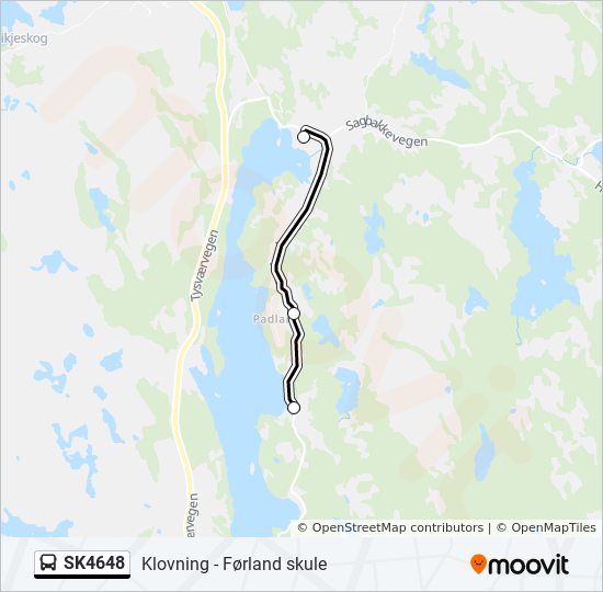 SK4648 bus Line Map