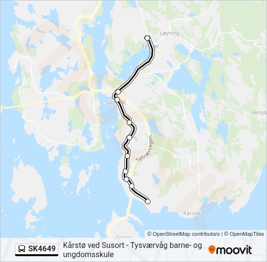 SK4649 Bus Line Map