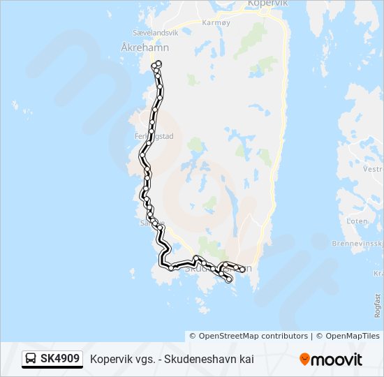 SK4909 bus Line Map