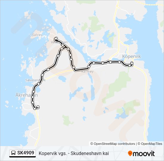 SK4909 Bus Line Map
