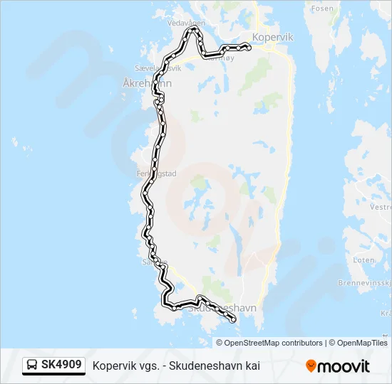 SK4909 Bus Line Map