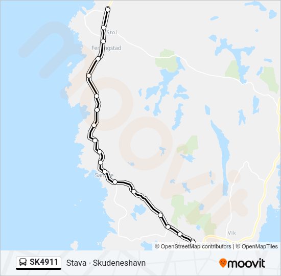 SK4911 Bus Line Map