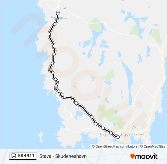 SK4911 Bus Line Map