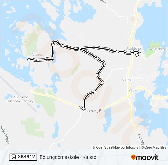 SK4912 Bus Line Map