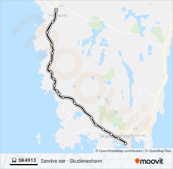 SK4913 Bus Line Map