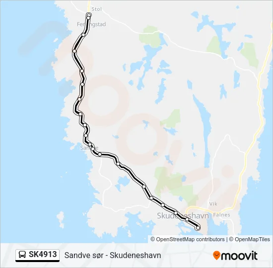 SK4913 Bus Line Map