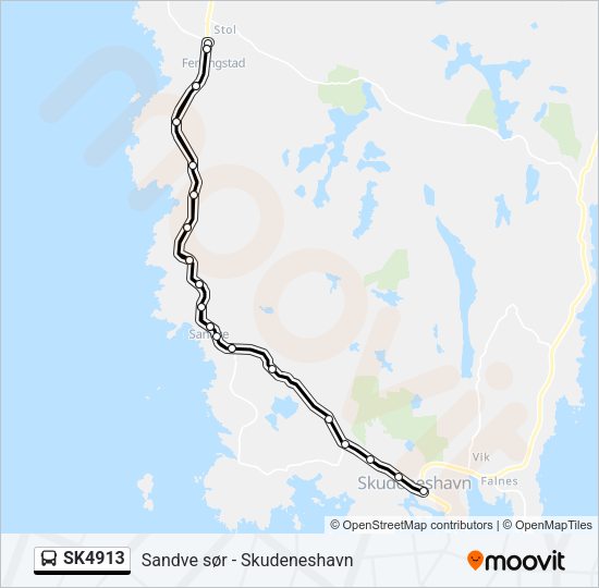 SK4913 Bus Line Map