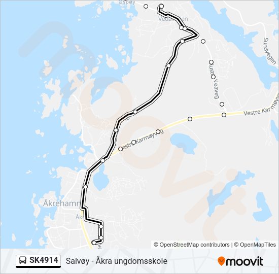 SK4914 Bus Line Map