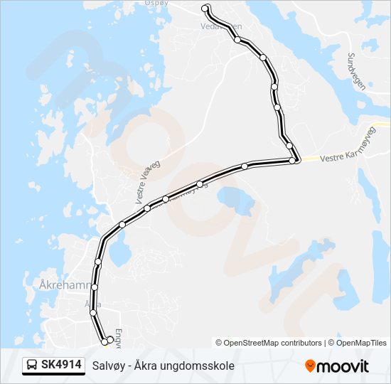 SK4914 Bus Line Map