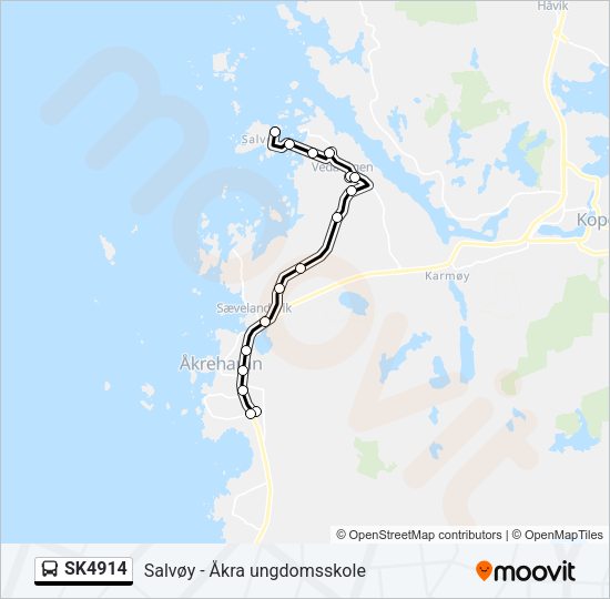 SK4914 Bus Line Map