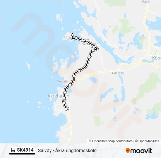 SK4914 Bus Line Map
