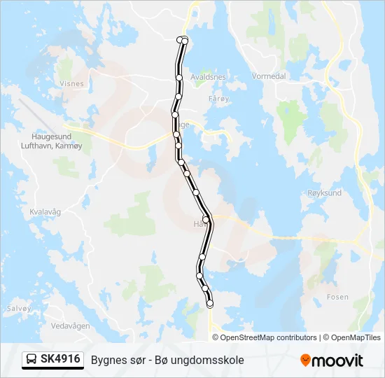 SK4916 Bus Line Map