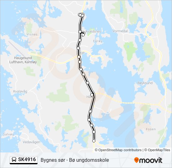 SK4916 bus Line Map