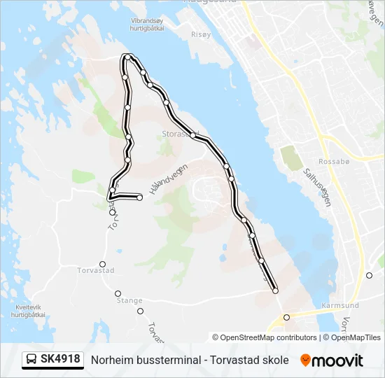 SK4918 Bus Line Map