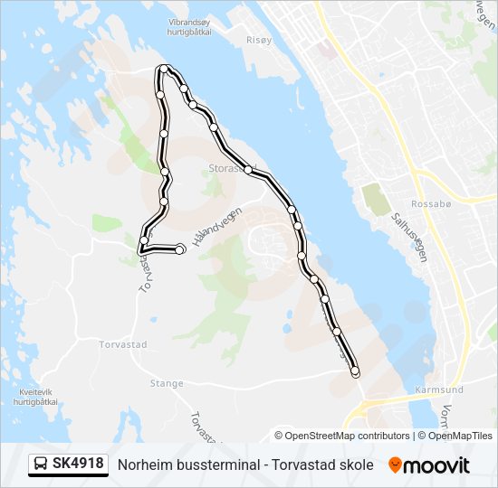 SK4918 Bus Line Map