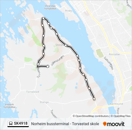 SK4918 Bus Line Map