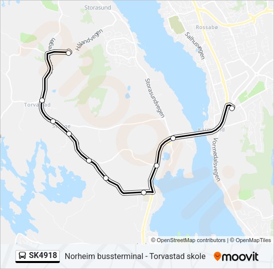SK4918 Bus Line Map