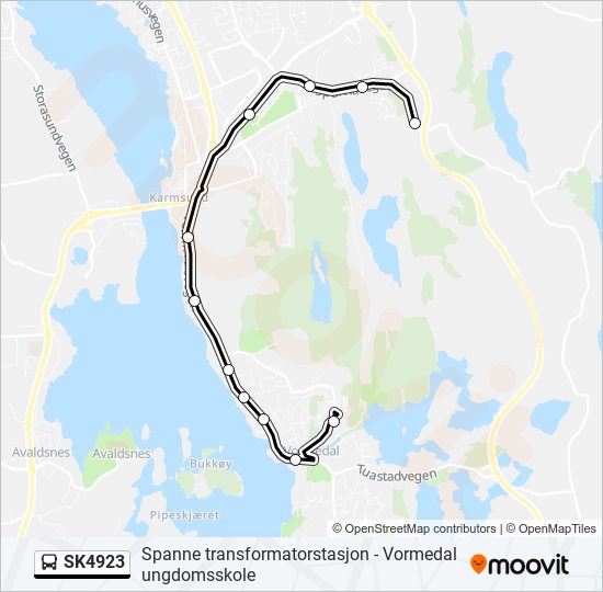 SK4923 bus Line Map