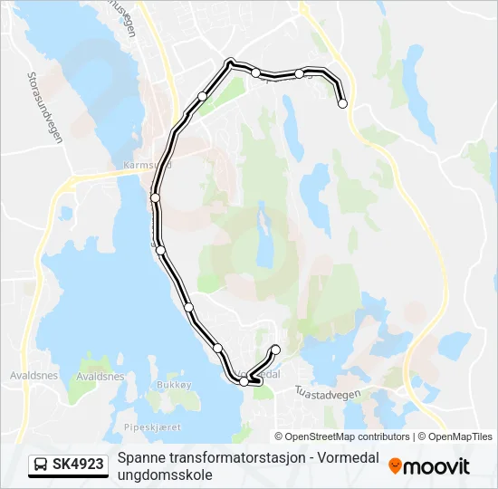 SK4923 Bus Line Map