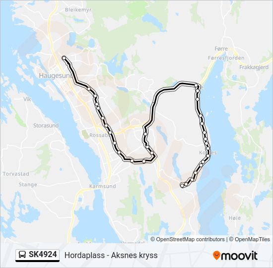 SK4924 bus Line Map