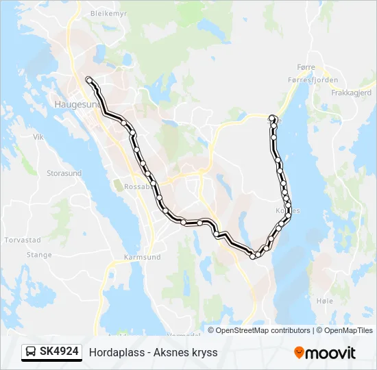 SK4924 Bus Line Map