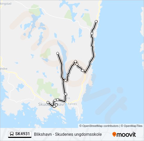 SK4931 Bus Line Map