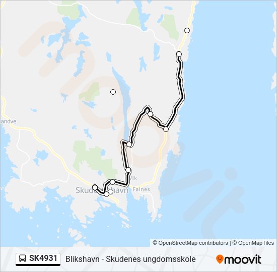 SK4931 Bus Line Map