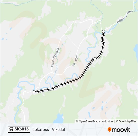 SK6016 bus Line Map