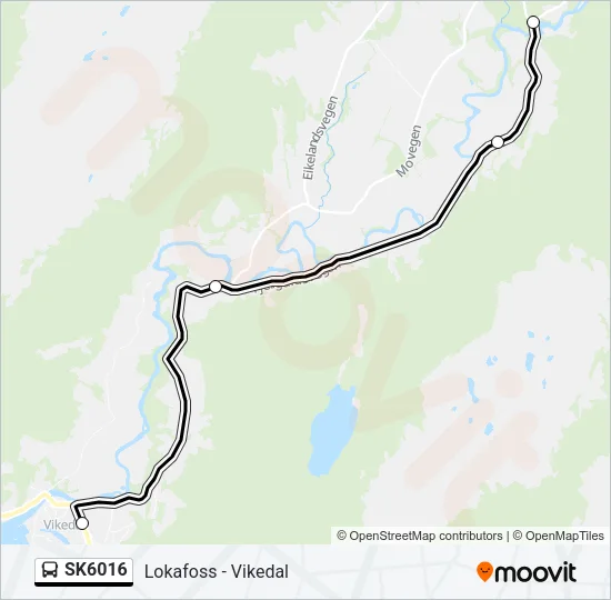 SK6016 Bus Line Map
