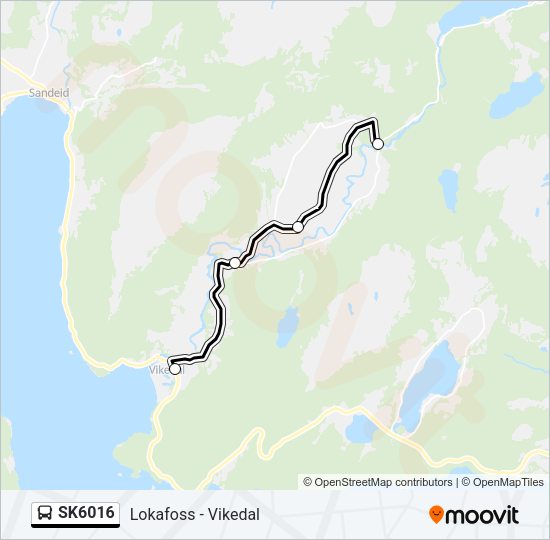 SK6016 Bus Line Map
