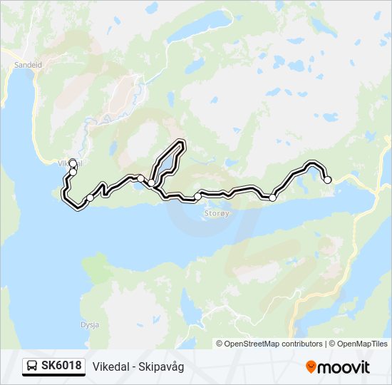 SK6018 bus Line Map