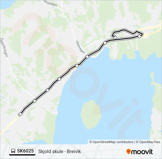 SK6025 Bus Line Map