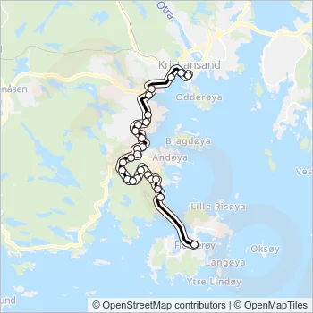 N2 Bus Line Map