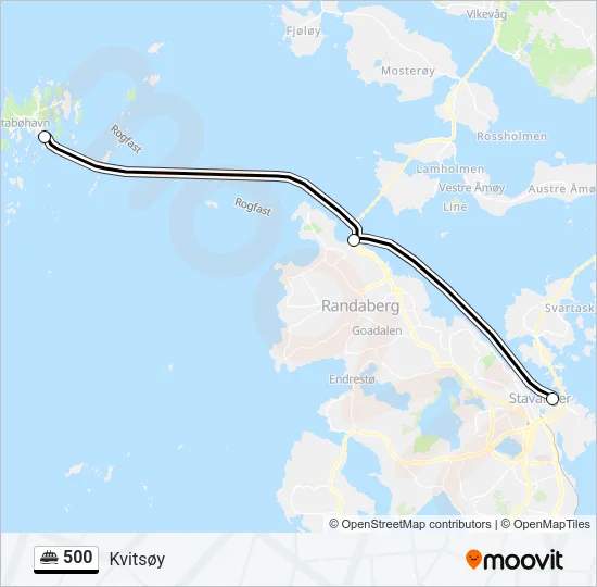 500 Ferry Line Map