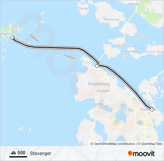 500 Ferry Line Map