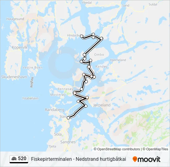 520 Ferry Line Map