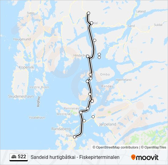 Bat Bergen Stavanger Rutetider