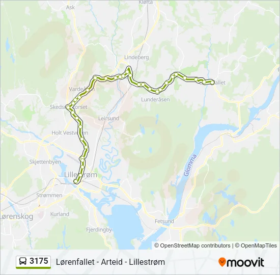 3175 Bus Line Map