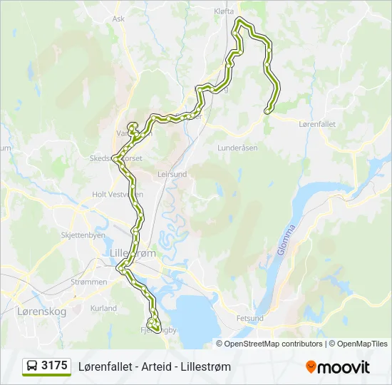 3175 Bus Line Map