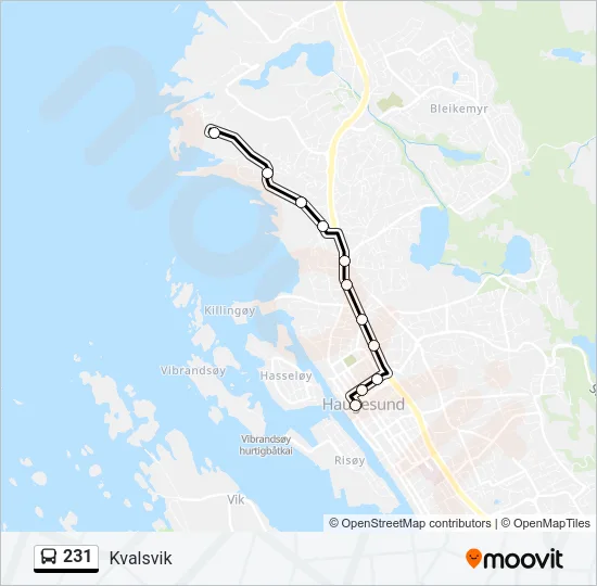 231 Bus Line Map