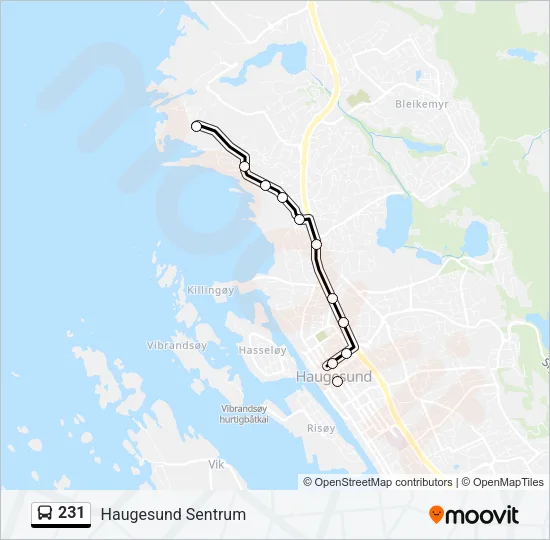 231 Bus Line Map