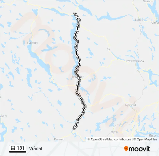 131 Bus Line Map