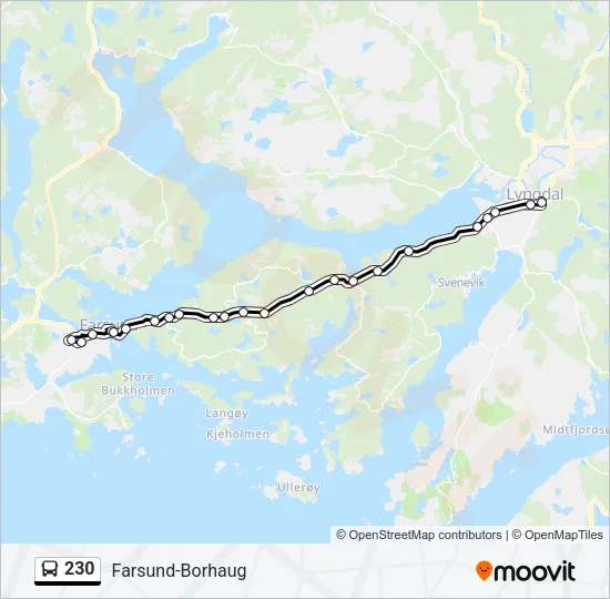 230 Bus Line Map
