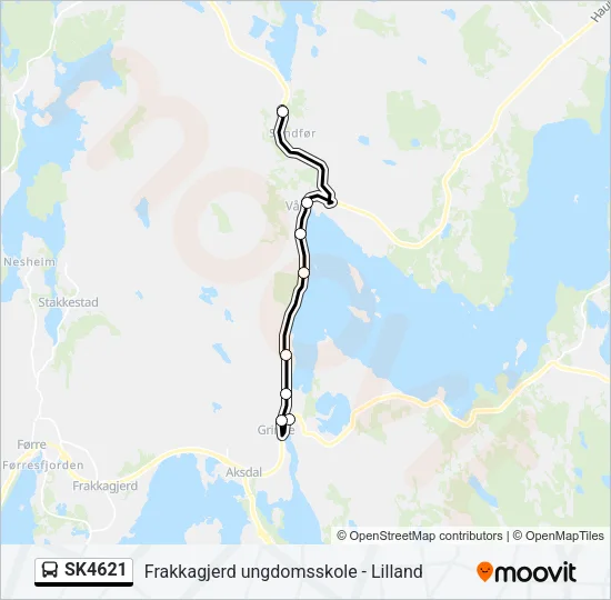SK4621 Bus Line Map