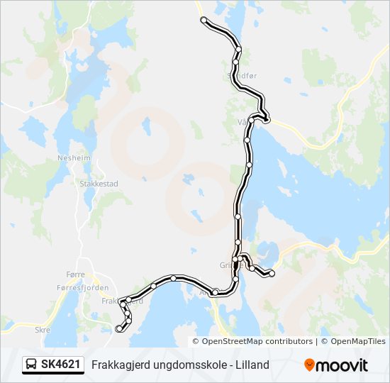 SK4621 bus Line Map